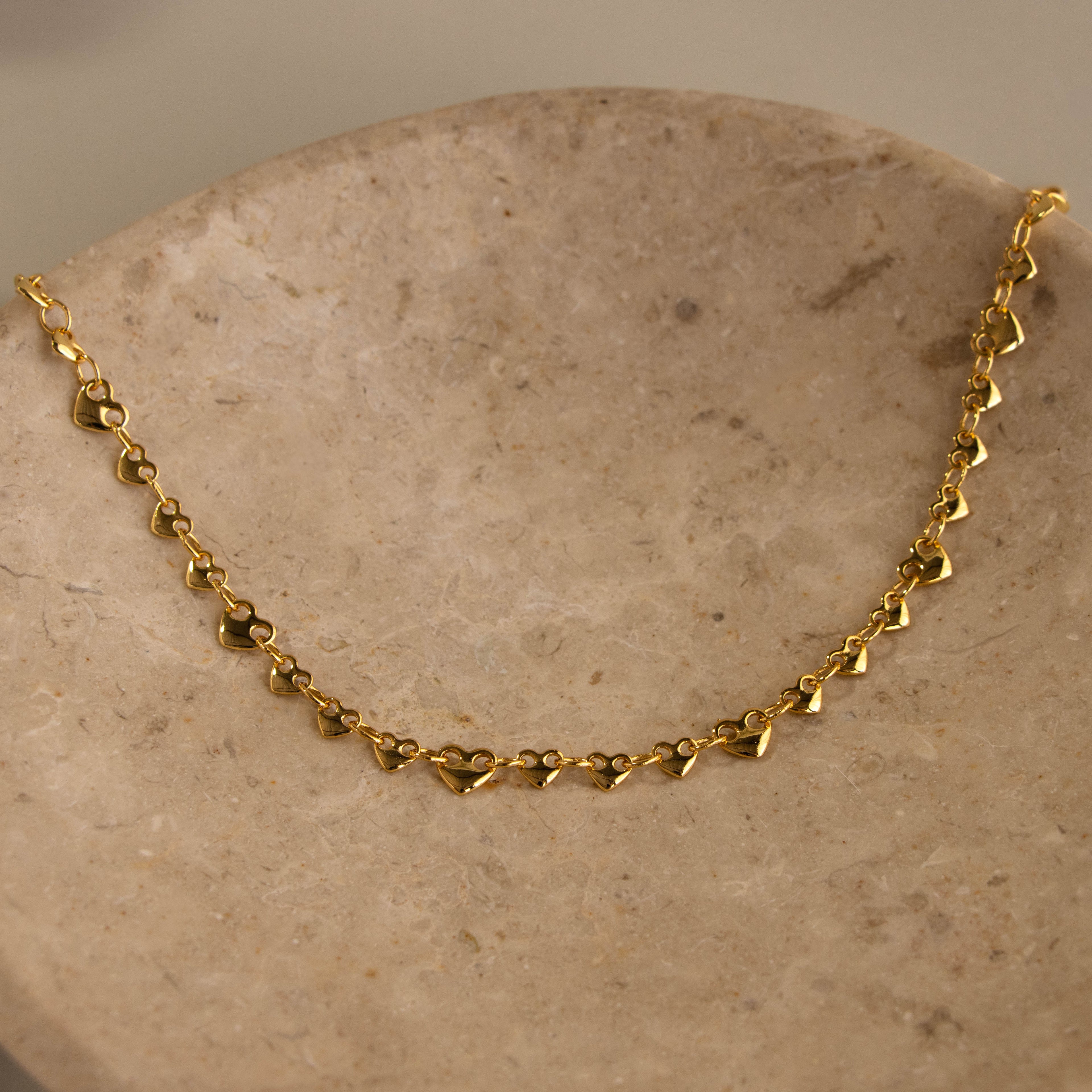 Heartbeat Lock Chain Necklace