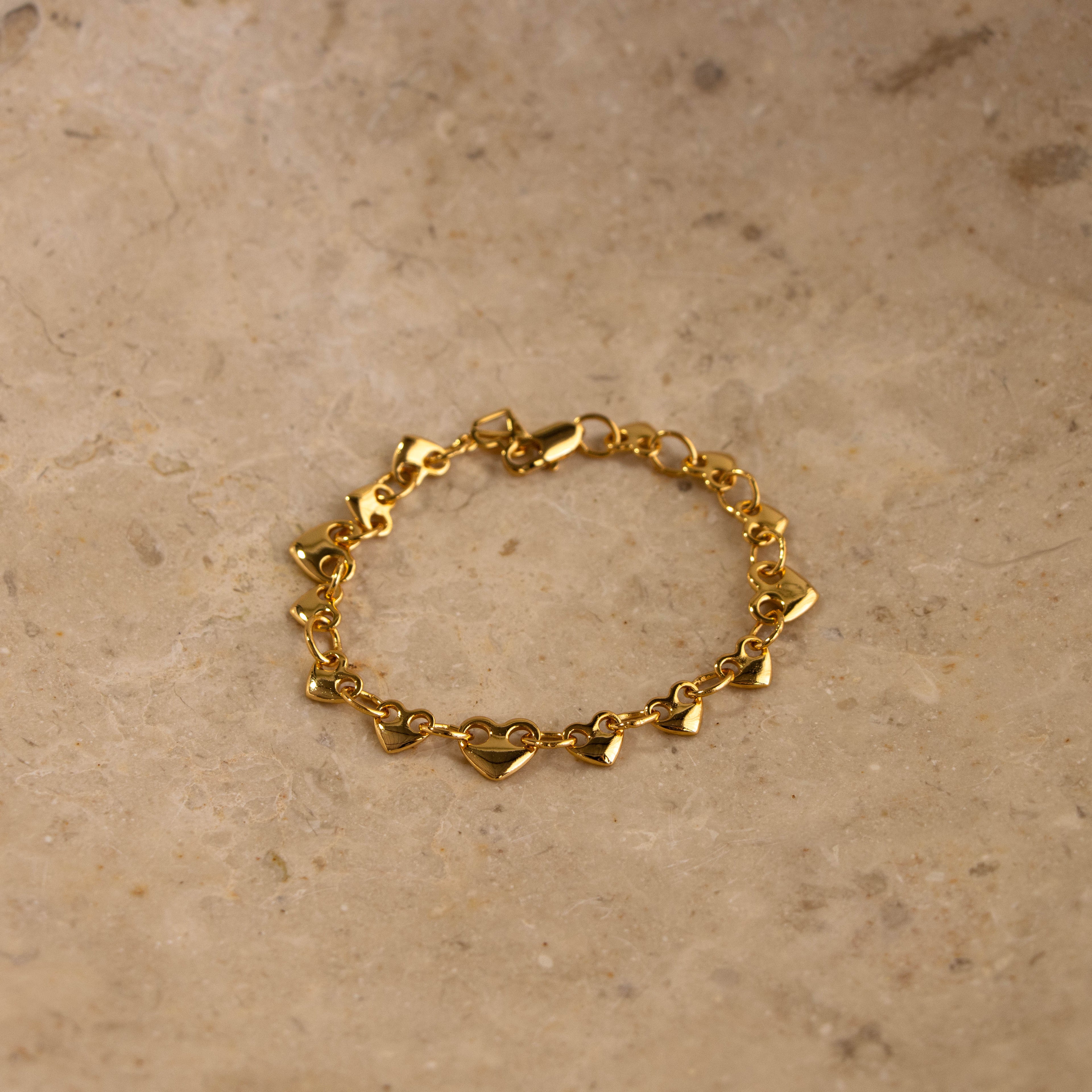 Heartbeat Lock Chain Bracelet
