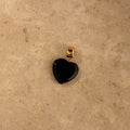 Natural Onyx Heart Charm