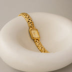 Rare Vintage Mx Onda Rectangular Gold Watch