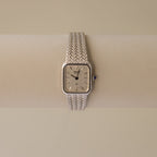 Vintage Rado Rectangular Mesh Silver Watch