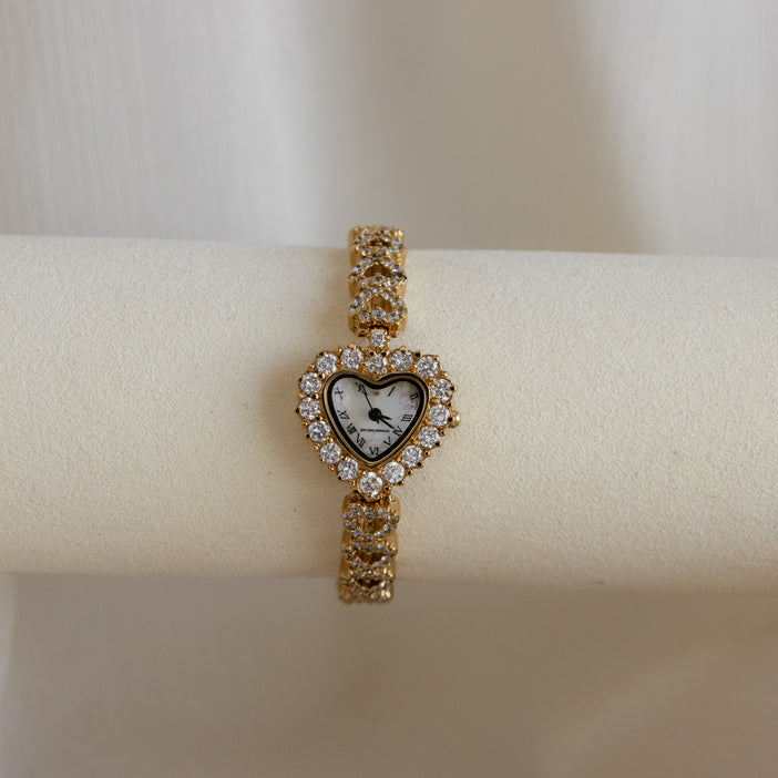 Vintage Georges Memmi Heart Gold Watch