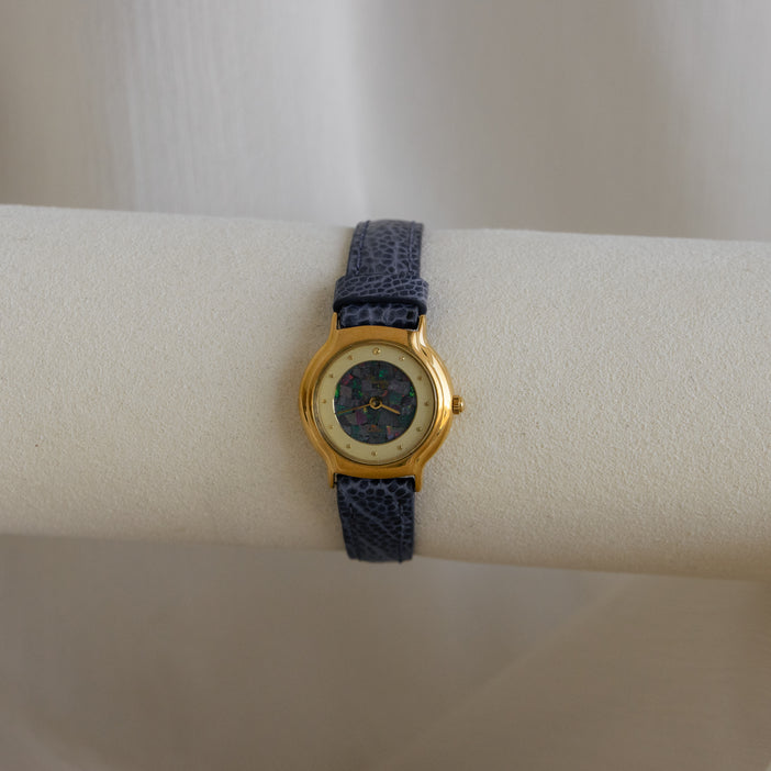 Vintage Piacere Blue Strap Watch