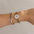 Vintage Seiko Sybilla Round Matte Gold Watch