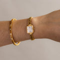 Vintage Seiko Square Chainlink Gold Watch