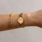 Vintage Michiko London Chainlink Gold Watch