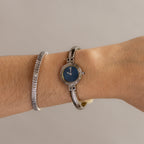 Vintage YSL Ocean Cuff Silver Watch