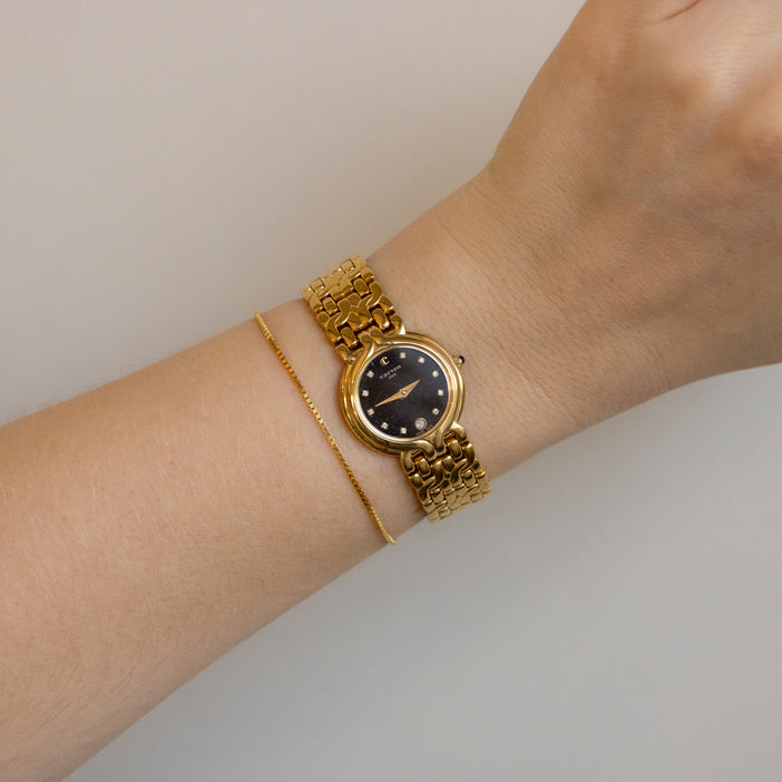 Vintage Carven Swiss Round Gold Watch