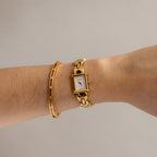 Vintage Gucci Swiss Tank Change Belt Gold Watch