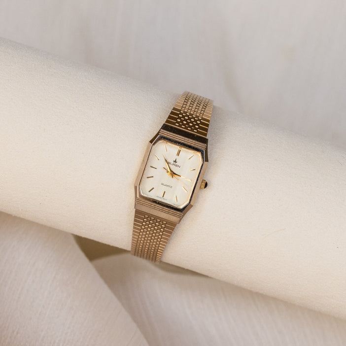 Vintage Buren Swiss Gold Watch