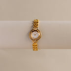 Vintage Mila Schon Round Hearts Gold Watch