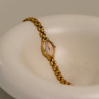 Vintage Seiko Oval Diamond Gold Watch