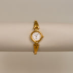 Vintage Burberrys Swiss Round Cuff Gold Watch
