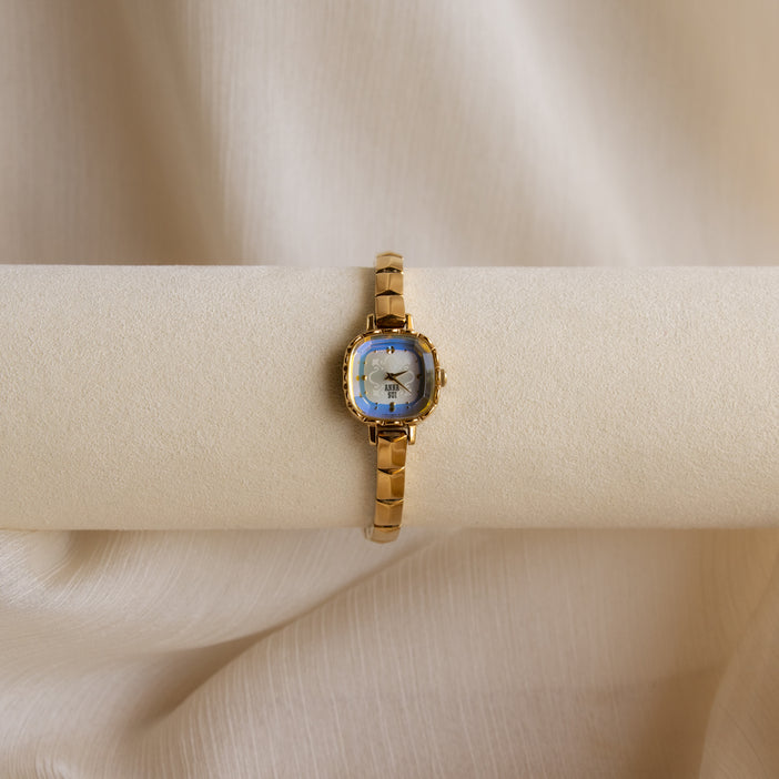 Vintage Anna Sui Iridescent Gold Watch