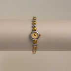 Vintage Seiko Round Beaded Two Tone Watch