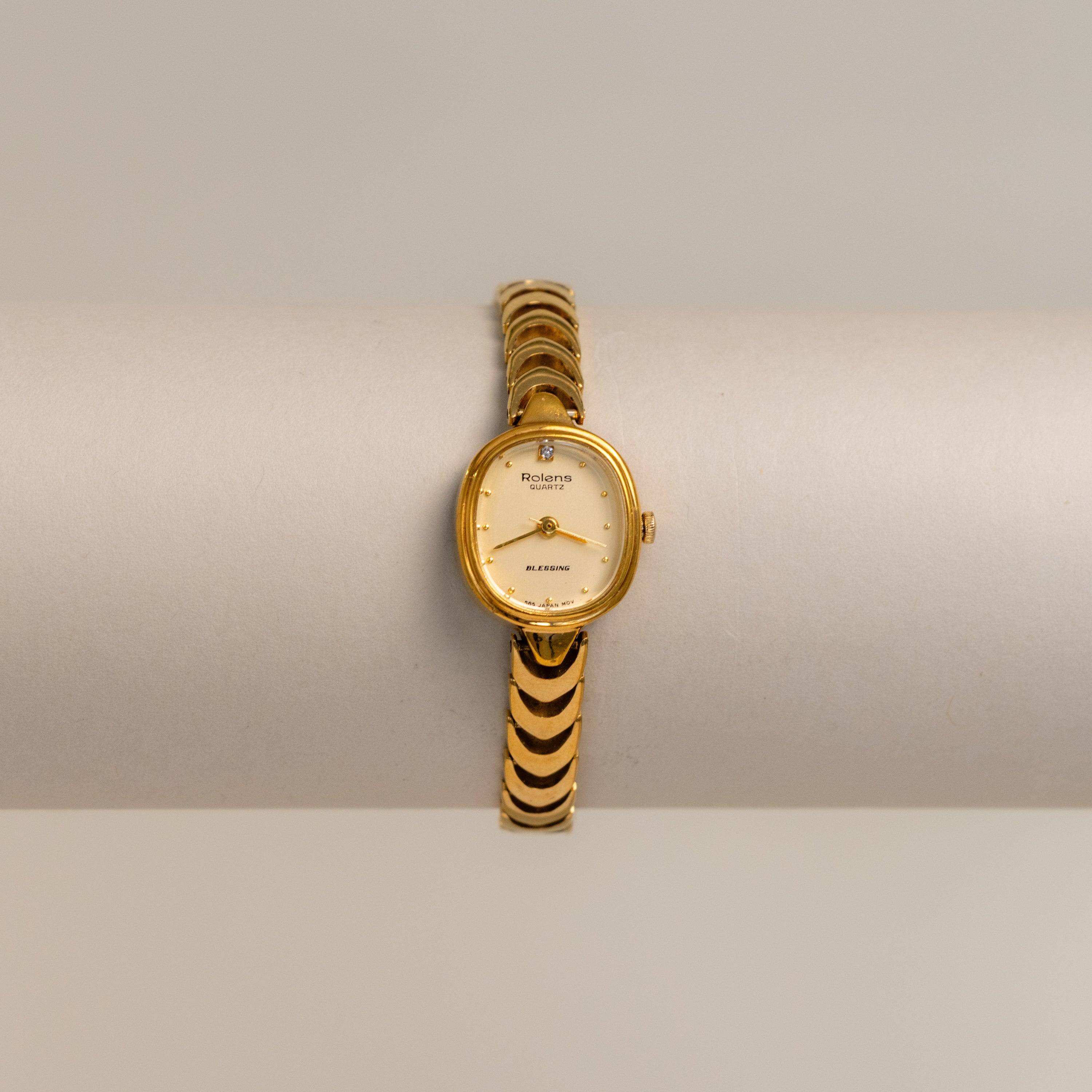 Vintage Rolens Round Gold Watch