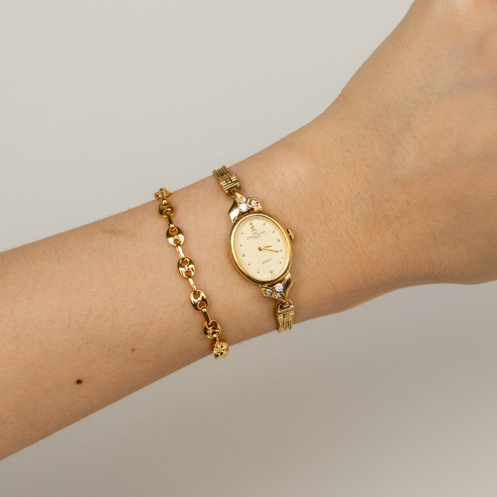 Vintage Christian Bernard Rope Gold Watch