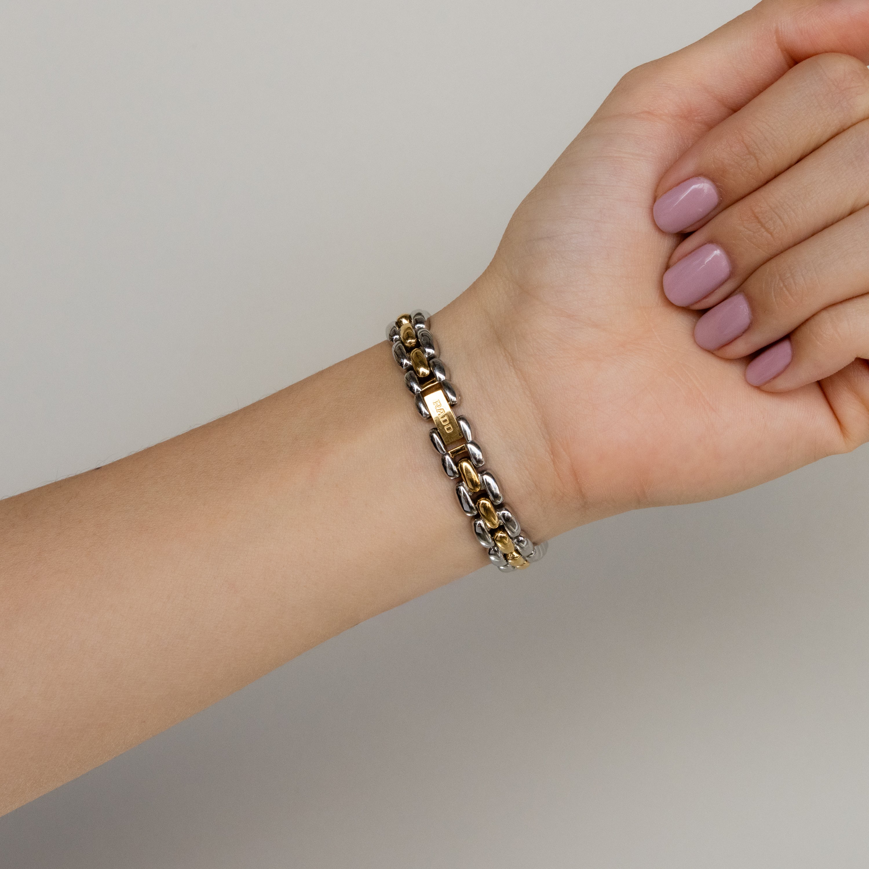 Vintage Rado Swiss Oval Two Tone Watch