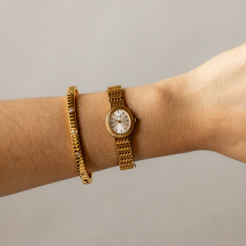 Vintage Rado Oval Gold Watch