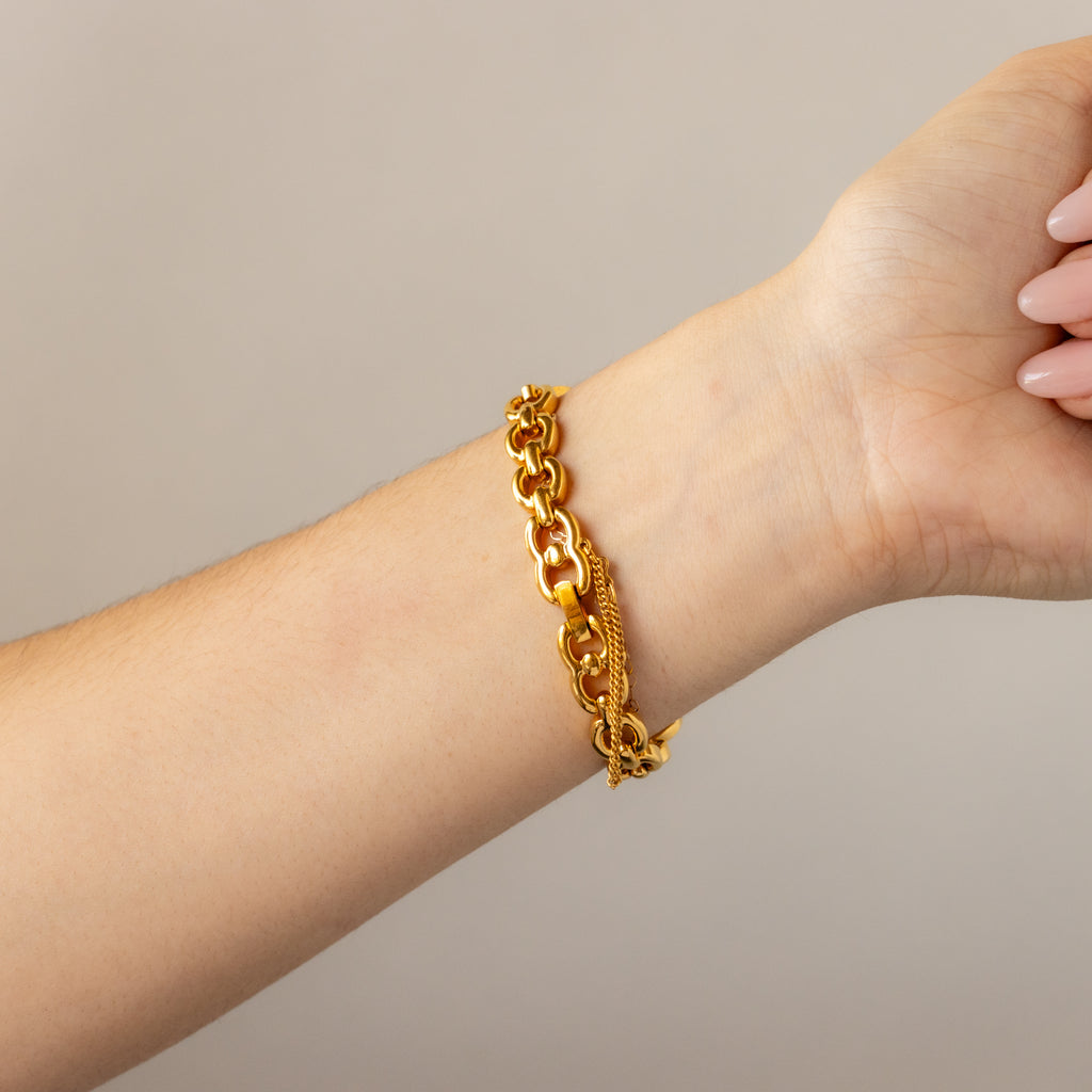 Vintage Michiko London Hearts Gold Watch