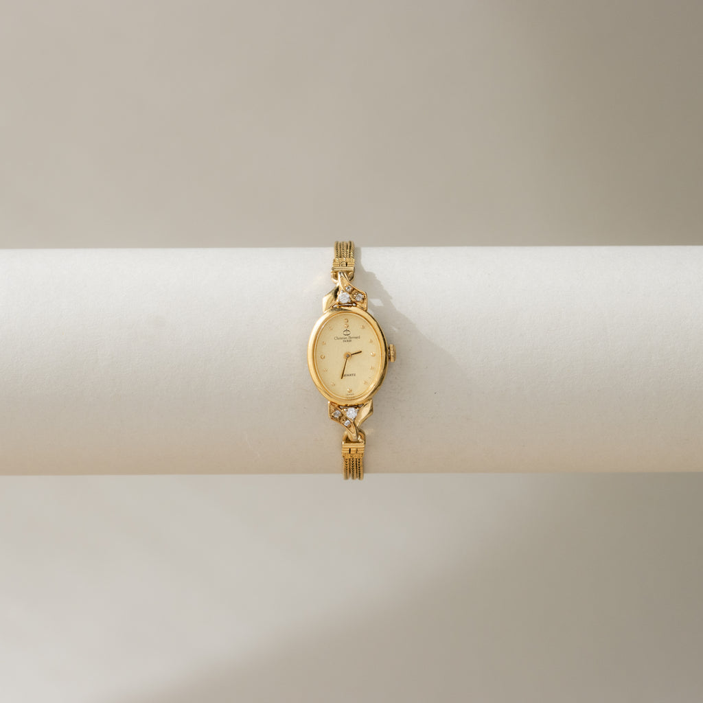 Vintage Christian Bernard Rope Gold Watch