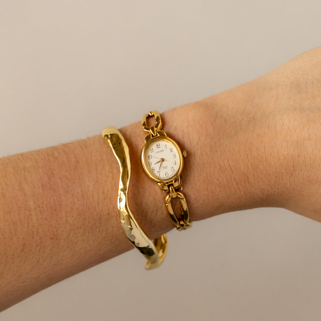 Vintage Citizen Fill Oval Gold Watch