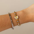 Vintage Seiko Round Beaded Two Tone Watch