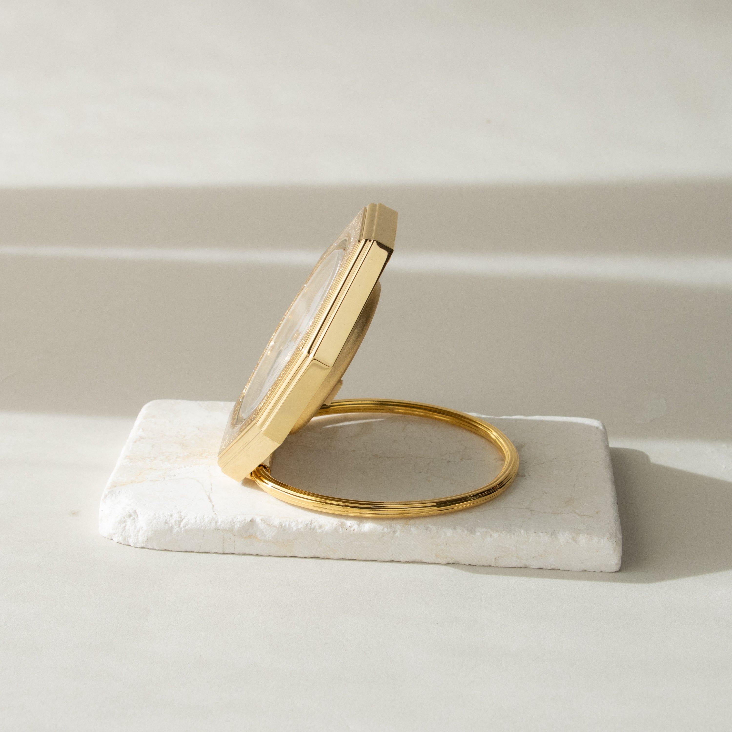 Vintage Seiko Octagonal Gold Desk Clock