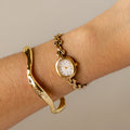 Vintage Citizen Fill Oval Link Gold Watch