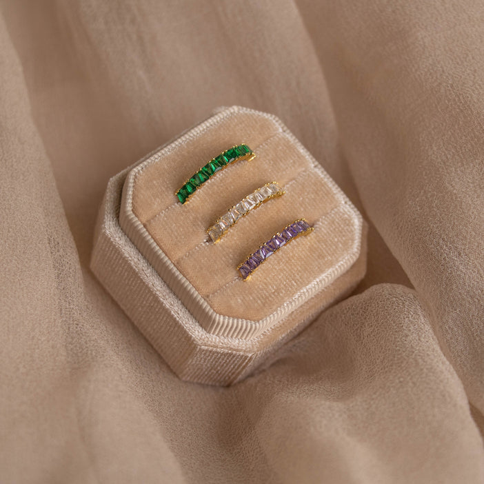 Baguette Diamond Ring Set