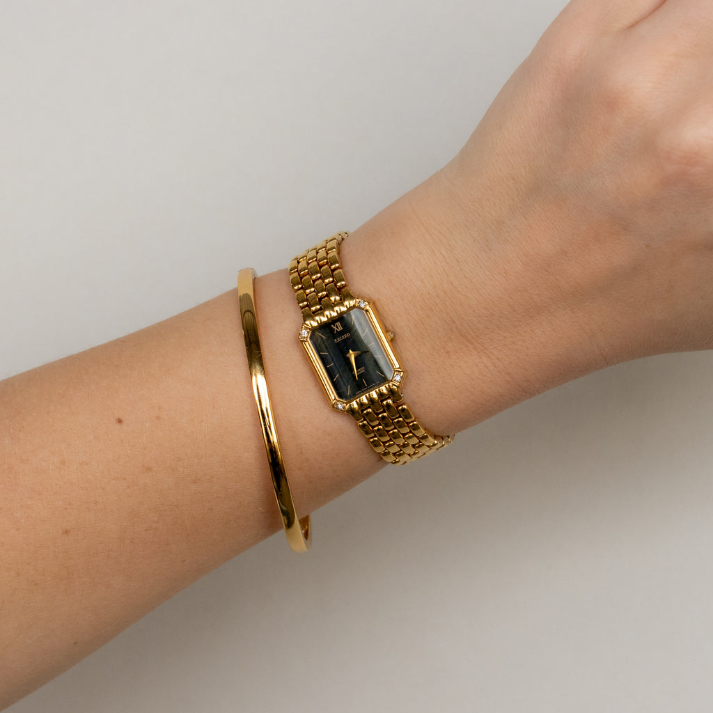 Vintage Citizen Midnight Square Gold Watch