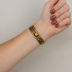 Vintage Faberge Swiss Mosaic Gold Watch