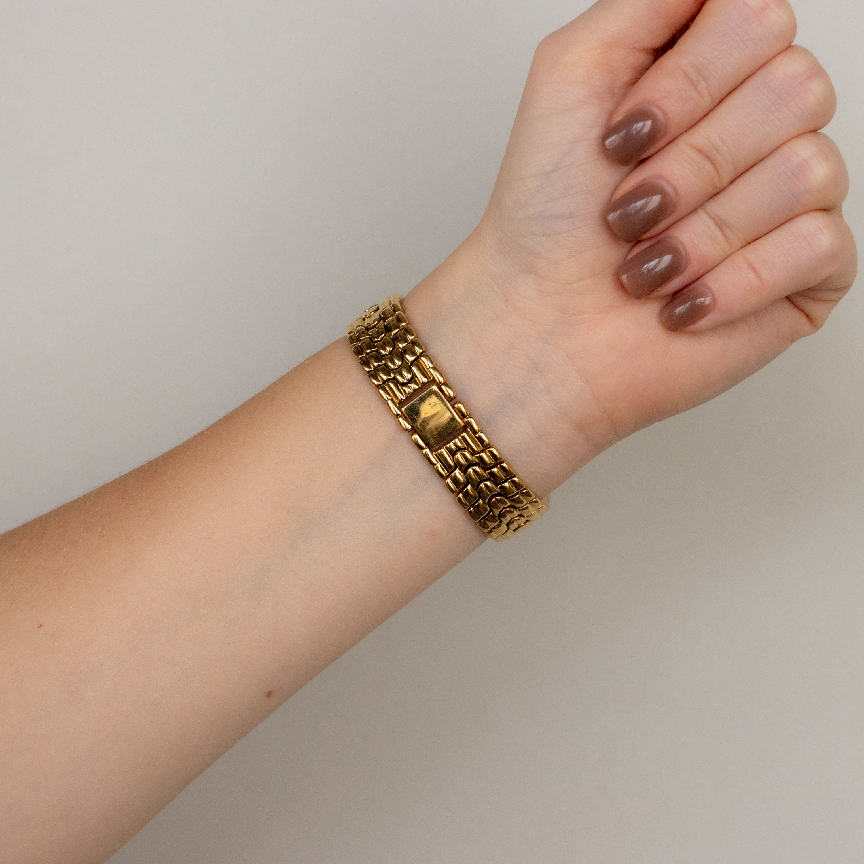 Vintage Faberge Swiss Mosaic Gold Watch