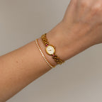 Vintage Seiko Ruby Oval Gold Watch