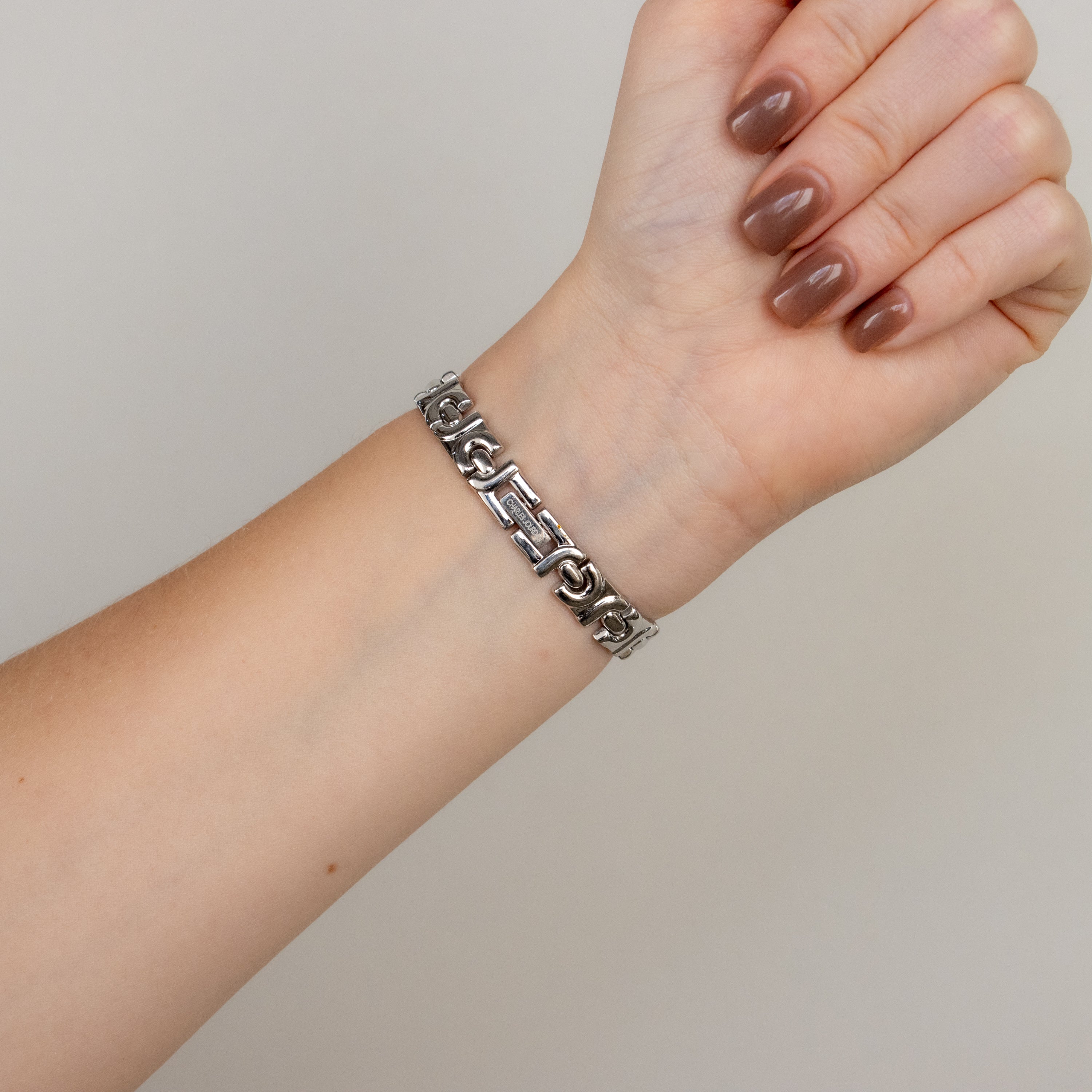 Vintage Charles Jourdan Swiss Link Silver Watch