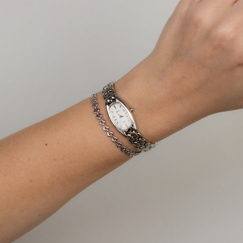 Vintage Citizen Opus Rectangular Silver Watch