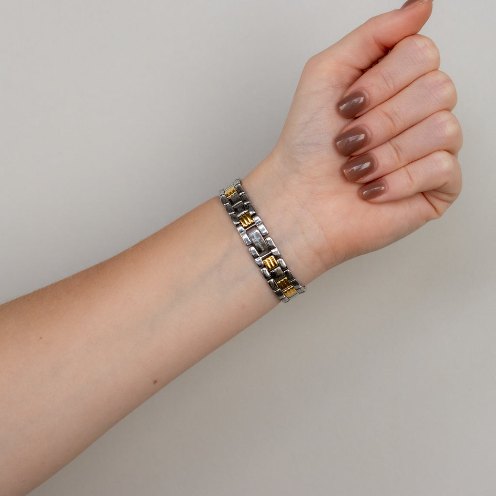 Vintage Marie Claire Round Two Tone Watch