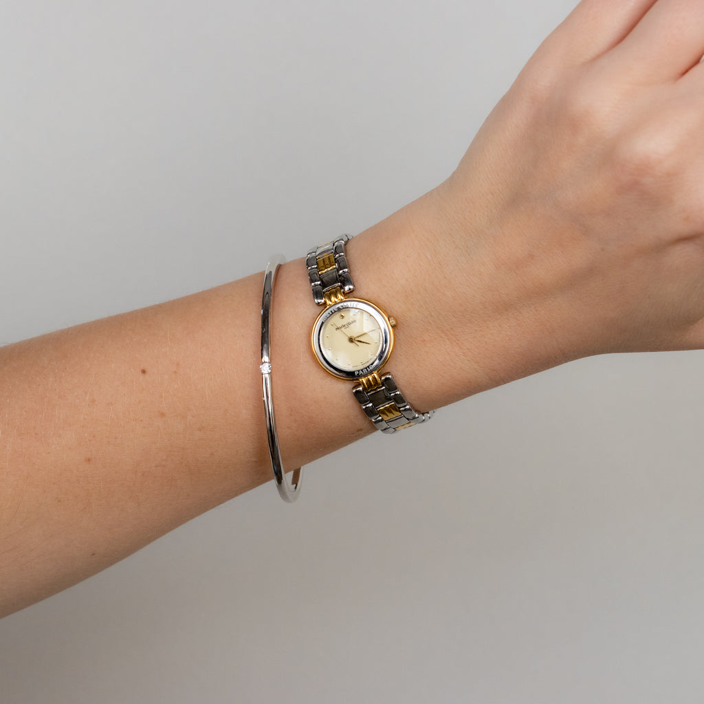 Vintage Marie Claire Round Two Tone Watch
