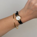 Rare Vintage Seiko Leather Straps Gold Watch