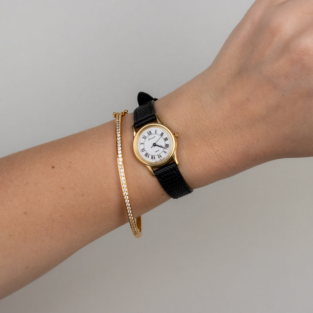 Vintage Seiko Avenue Round Gold Watch