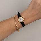 Vintage Seiko Roman Quartz Gold Watch