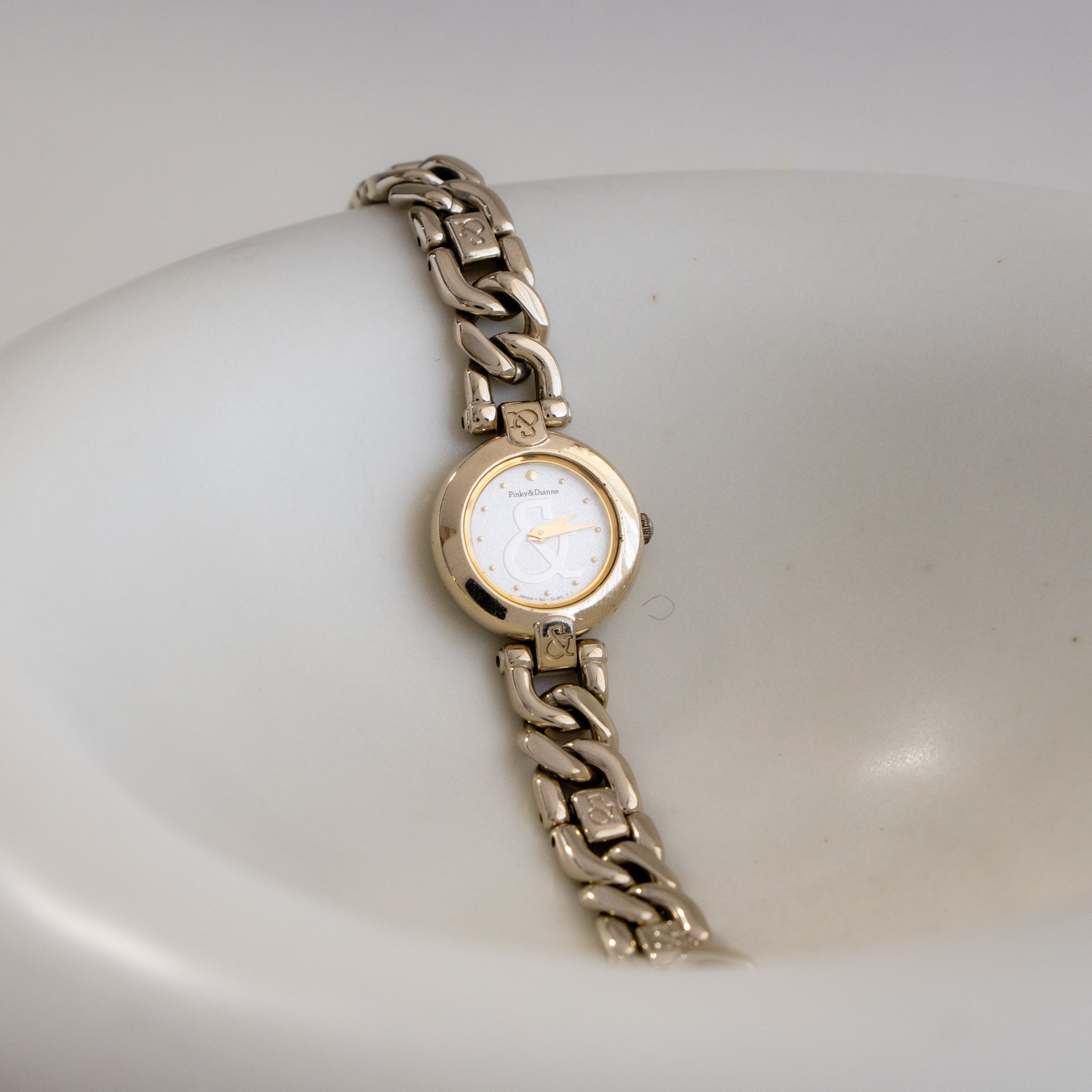 Vintage Pinky & Dianne Link Gold Watch