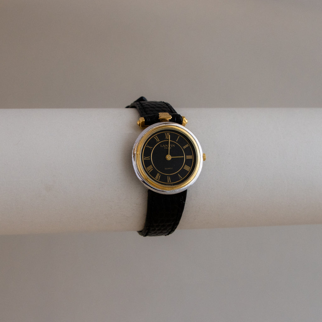 Vintage Lanvin Midnight Two Tone Watch