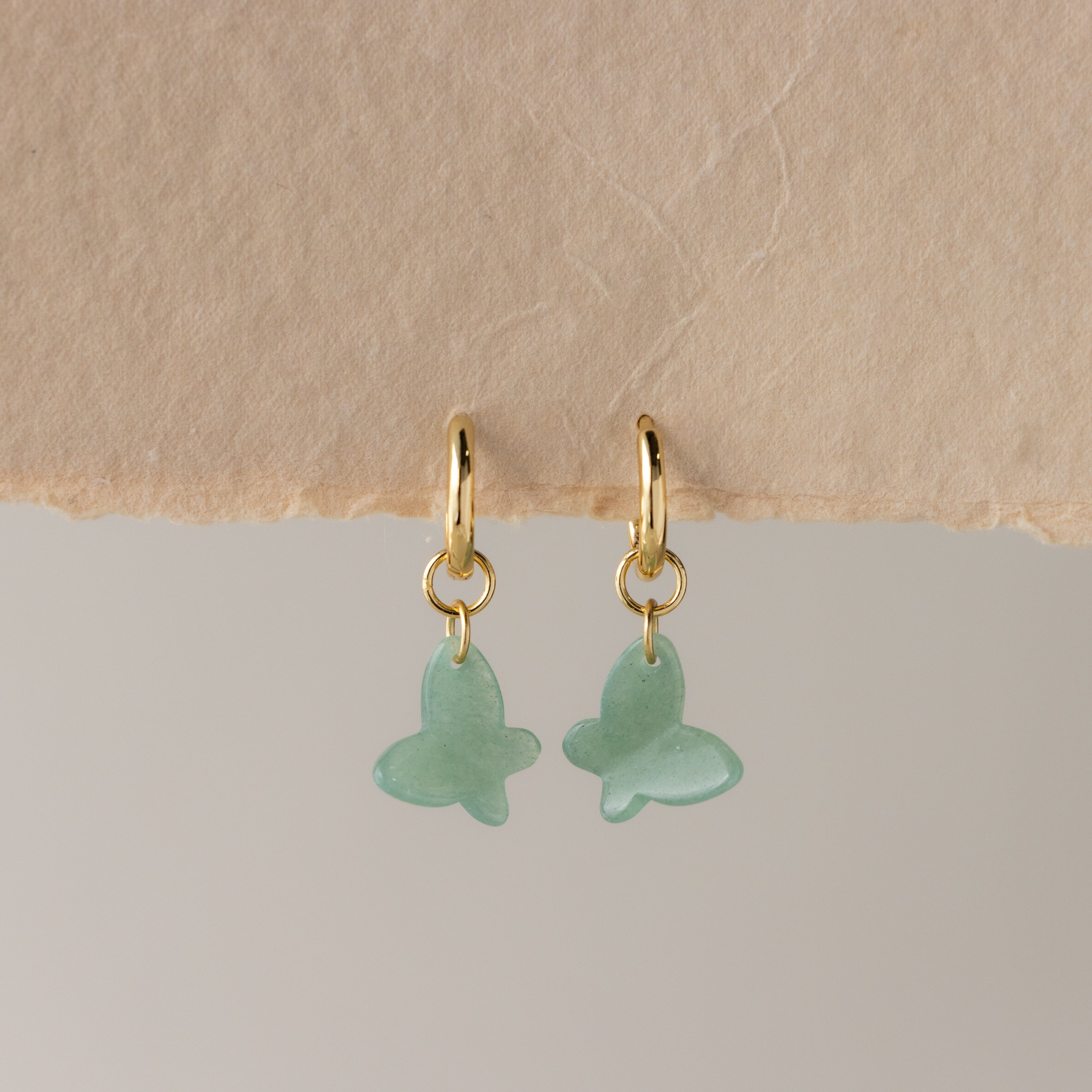 Jade Butterfly Drop Huggies