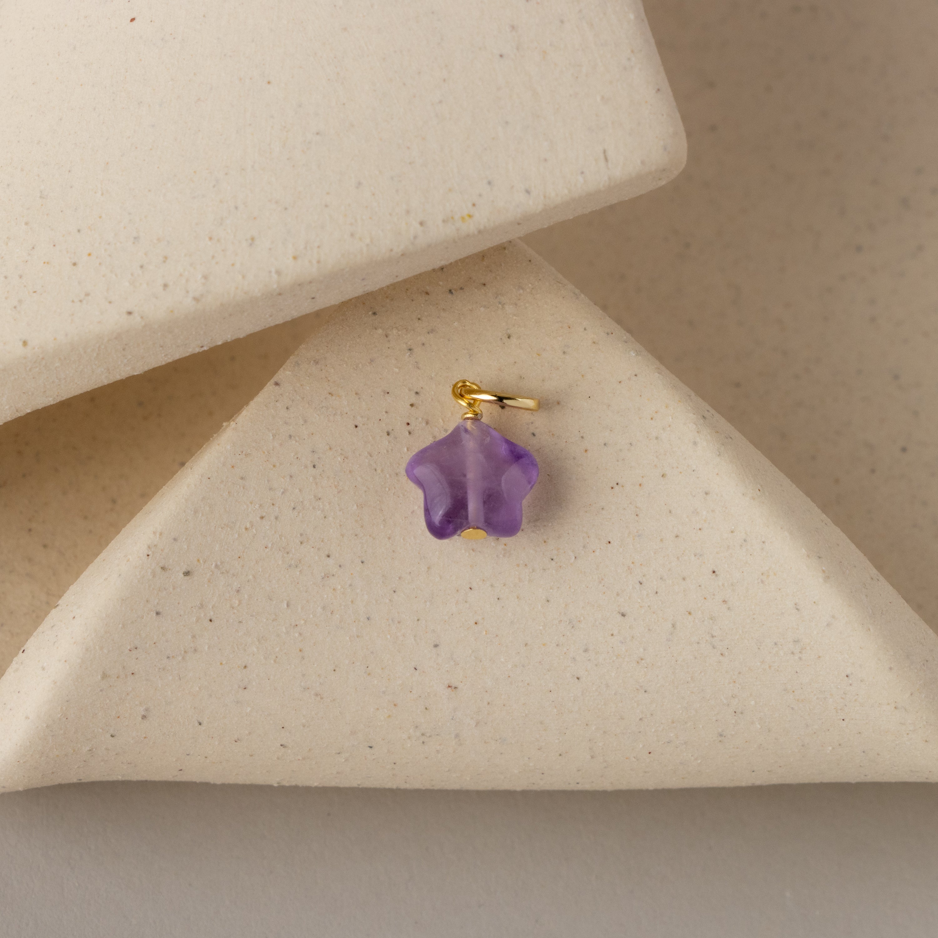 Amethyst Star Charm