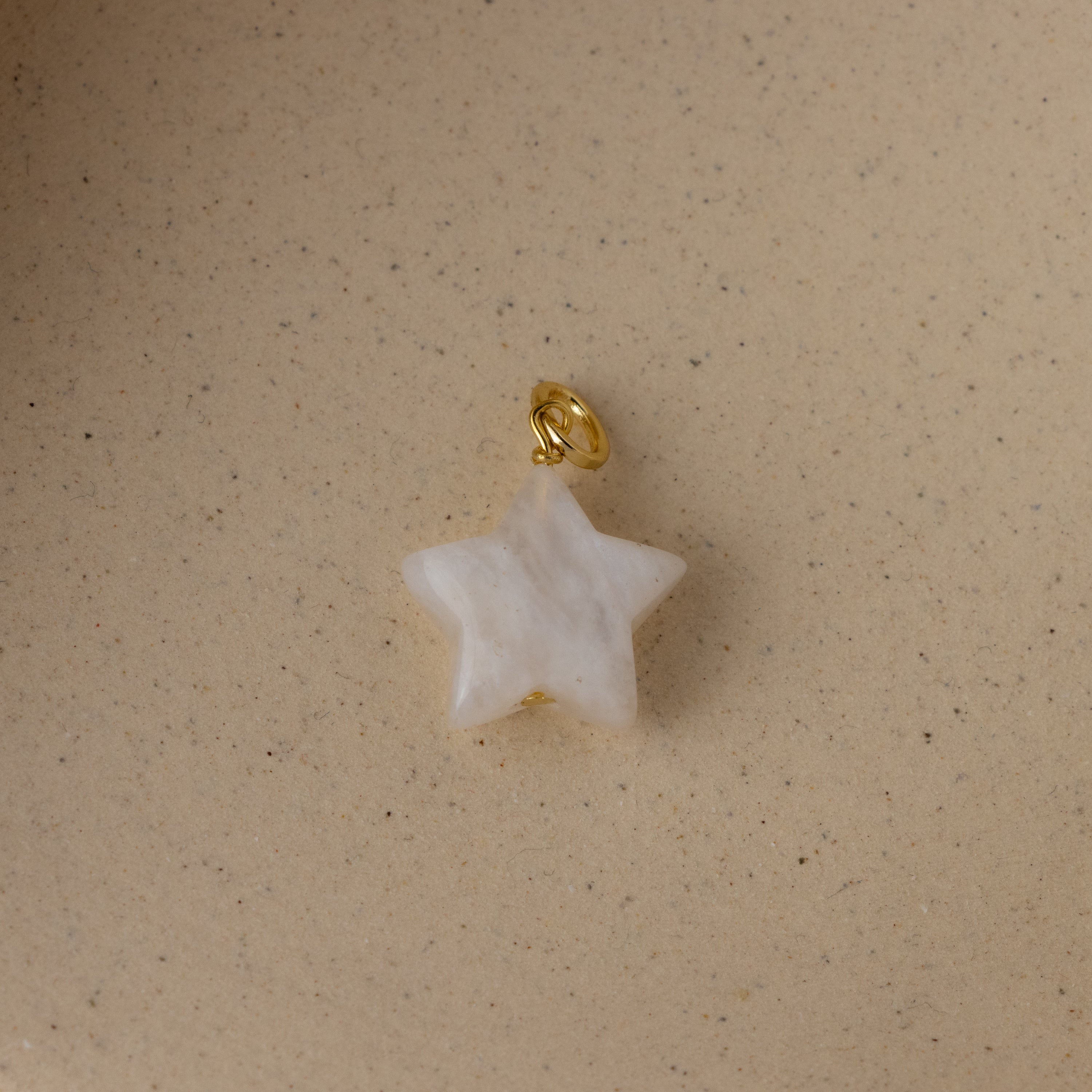 Moonstone Star Charm