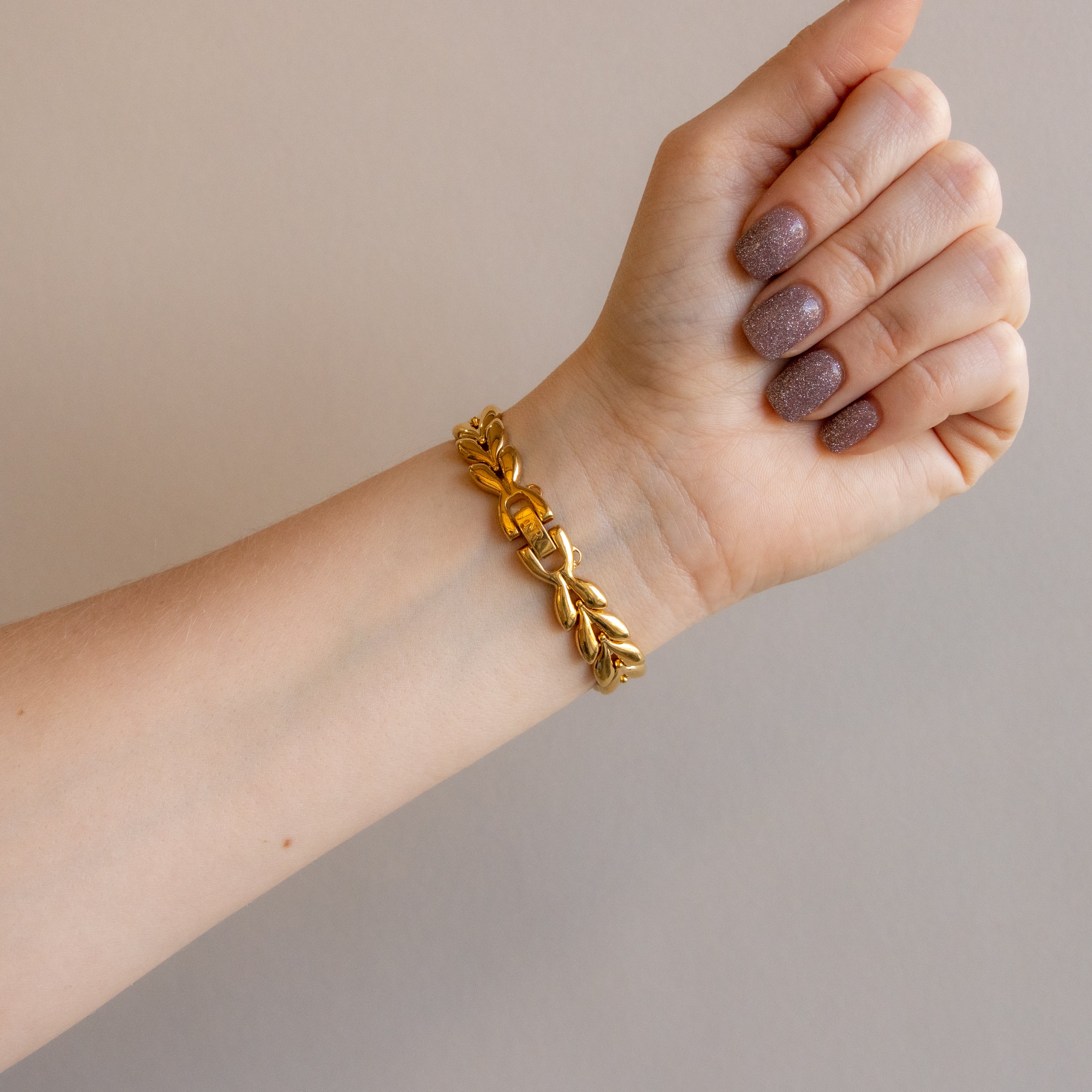 Vintage Nina Ricci Ruby Gold Watch