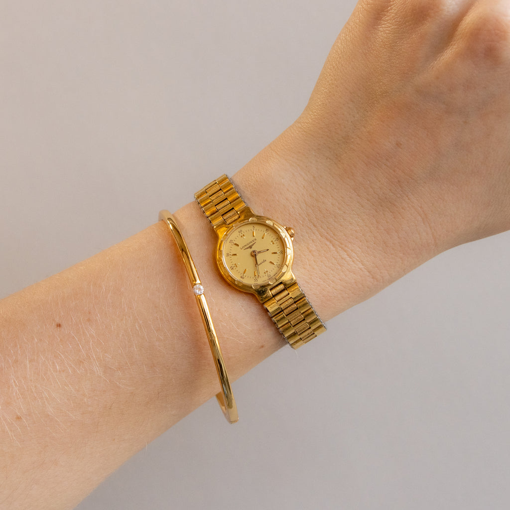 Vintage Longines Swiss Bold Gold Watch