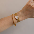 Vintage Turgil Swiss Square Mesh Gold Watch