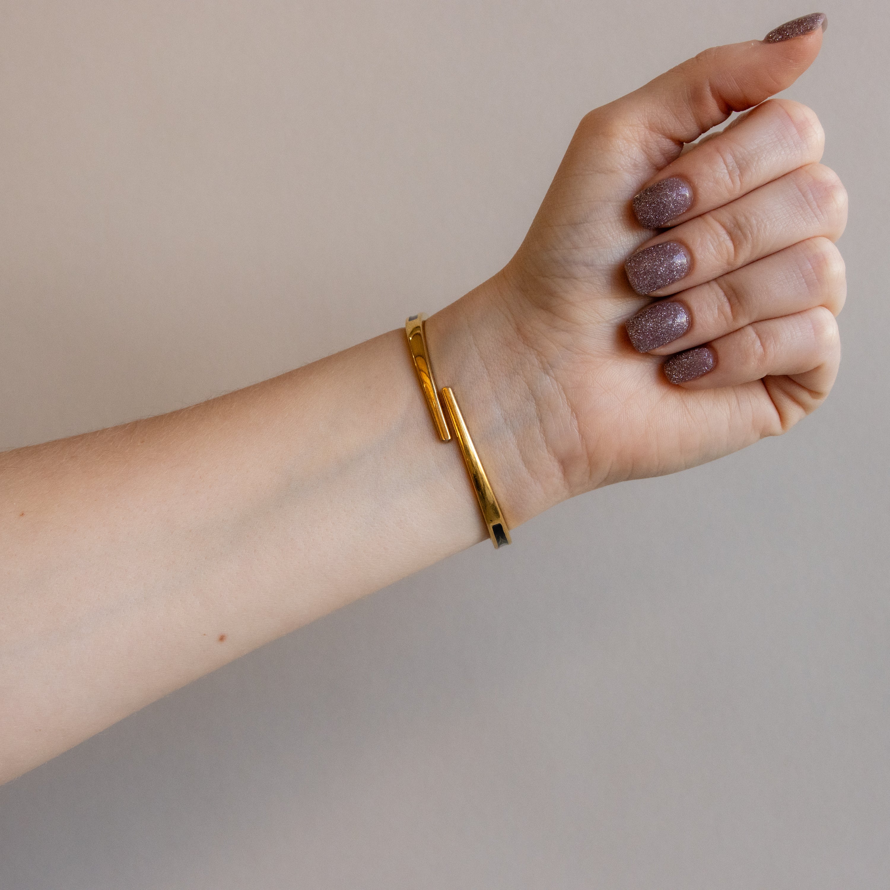 Vintage André Mouche Swiss Blue Locket Gold Watch